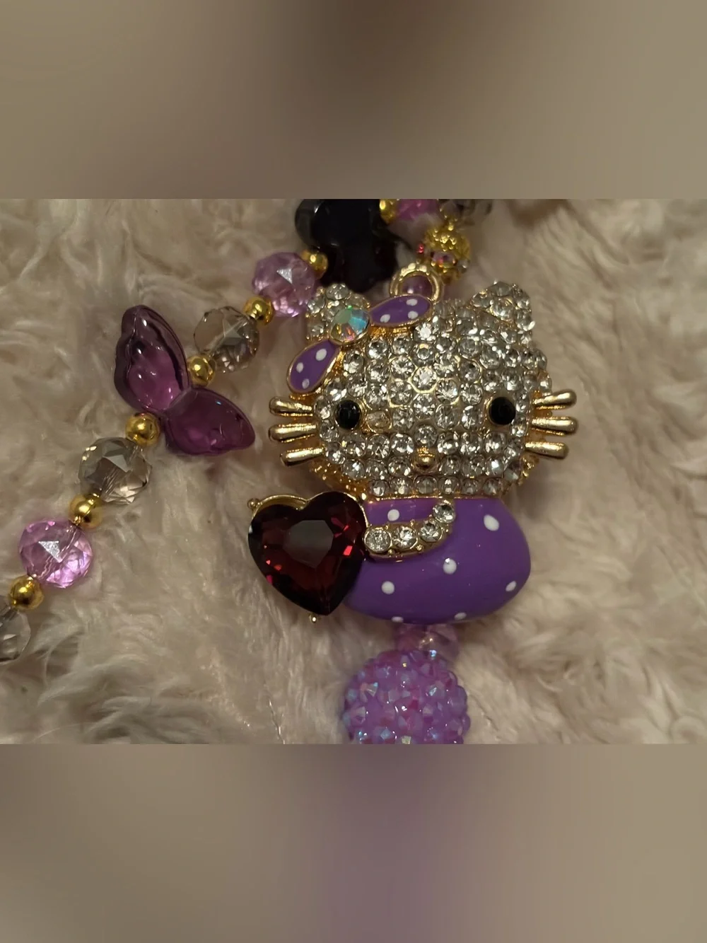 Bag Charms Crystal Chain Multi-Strand